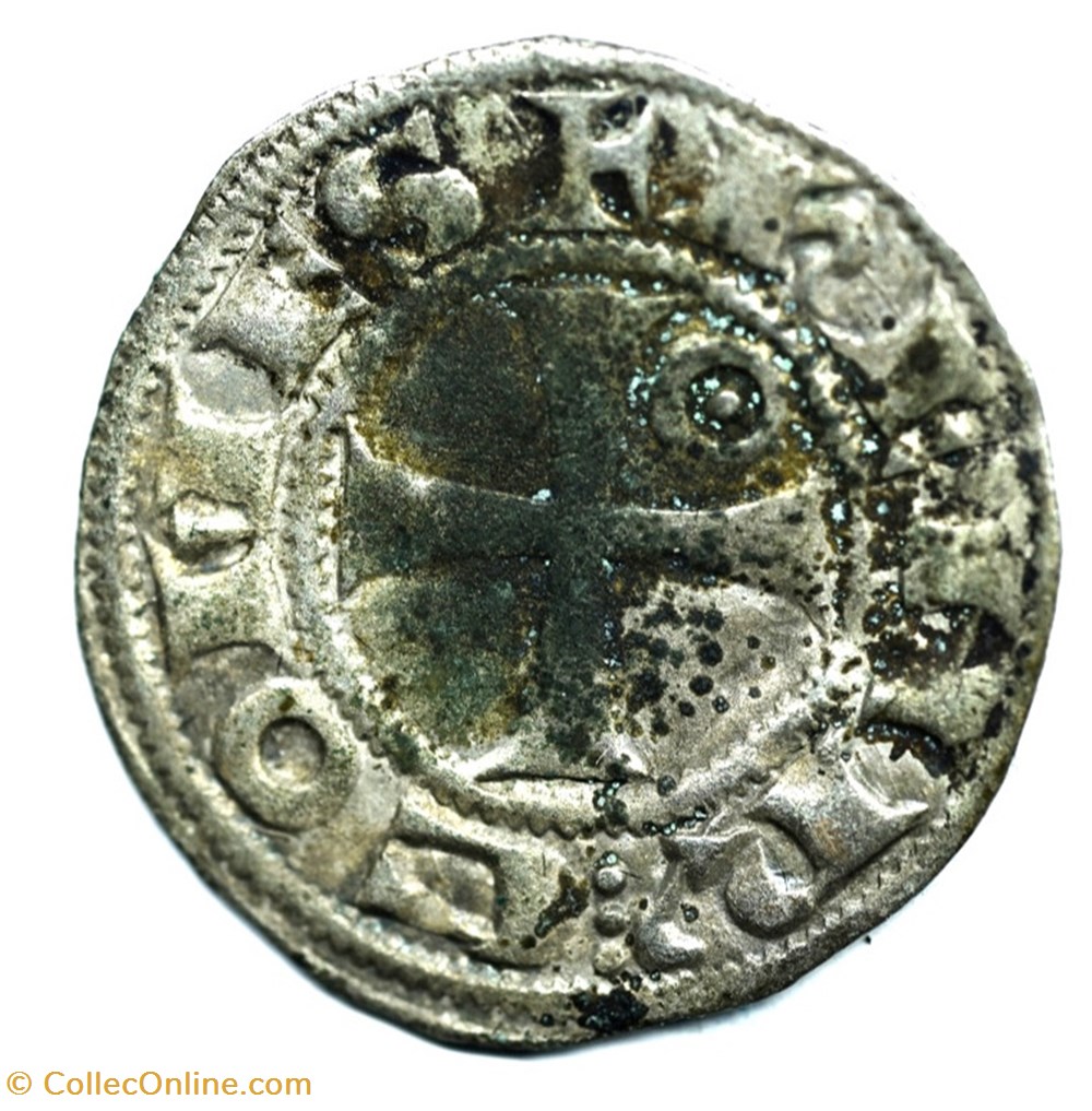 Languedoc Rodez Denier Henri II monnaies europe medievale france feodales languedoc rodez denier henri ii