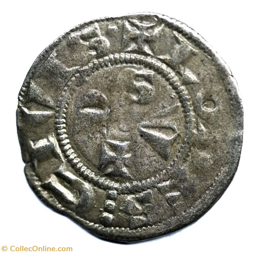 Languedoc Rodez Denier Henri II monnaies europe medievale france feodales languedoc rodez denier henri ii