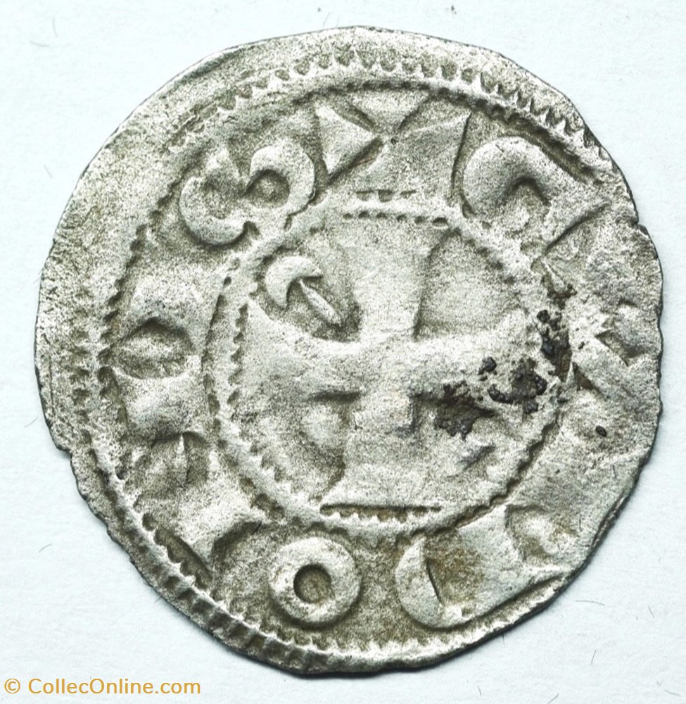 Bourbonnais Montluçon Denier Gui de Dampierre monnaie france feodale bourbonnais montlucon denier gui de dampierre