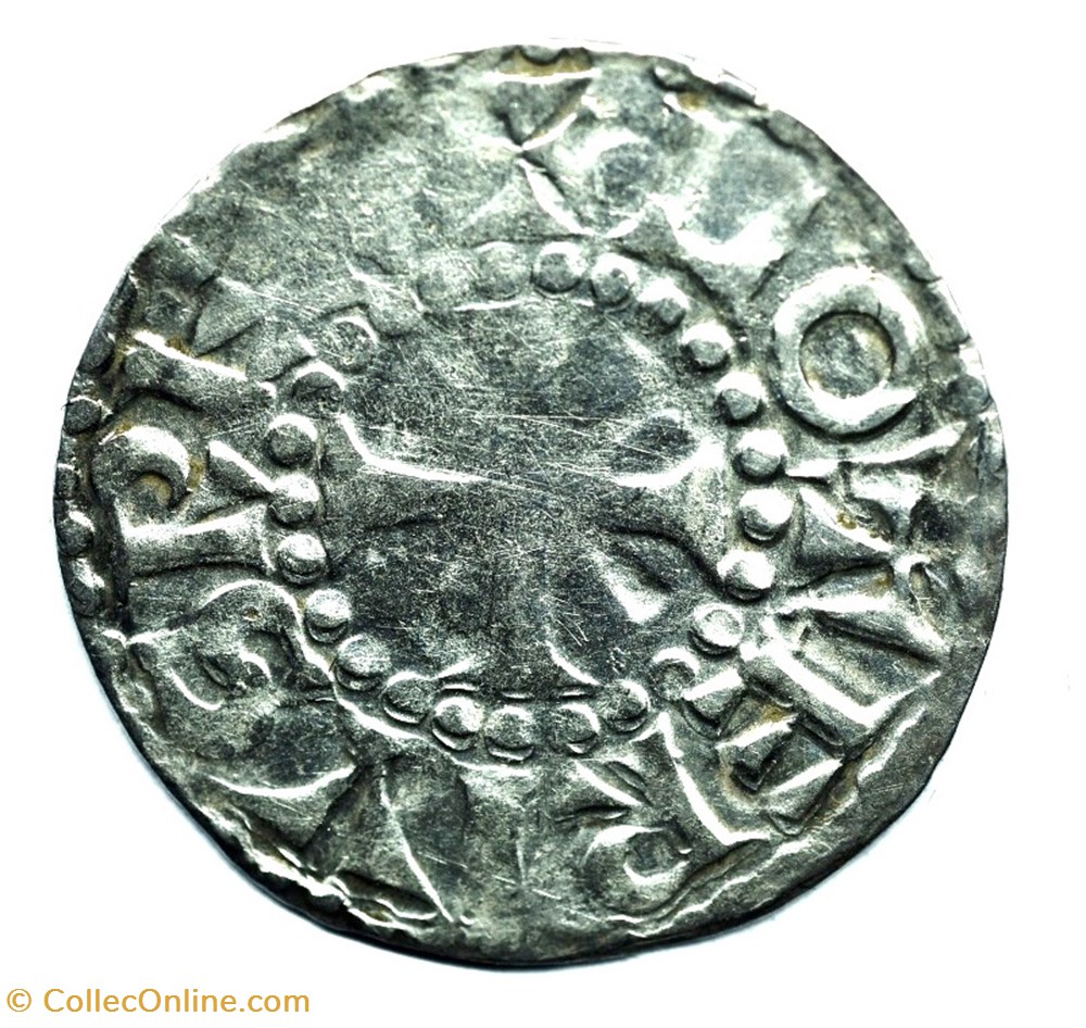 Berry Bourges Denier Lothaire II monnaies europe medievale france carolingiennes berry bourges denier lothaire ii