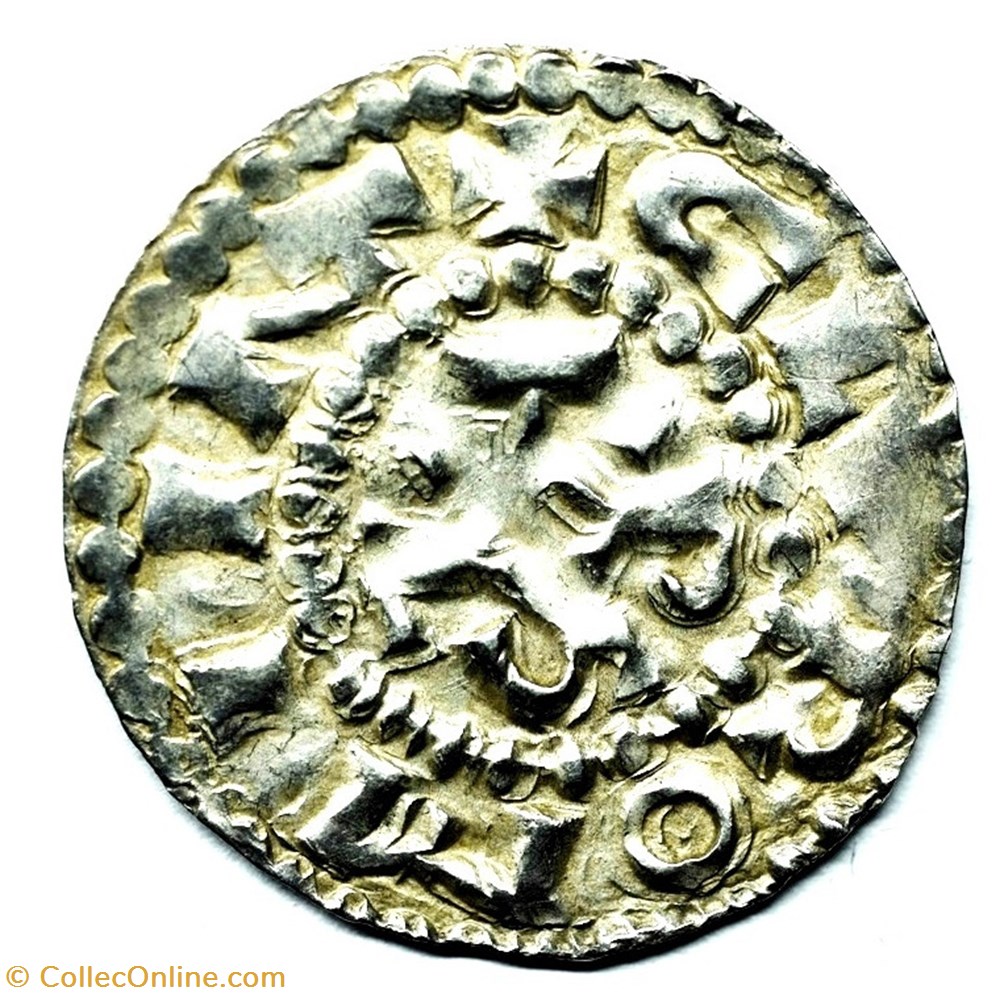 Auvergne Clermont Denier Charles II monnaies europe medievale france feodales auvergne clermont denier charles ii