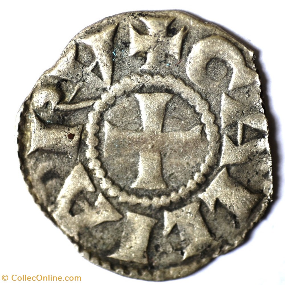 monnaies europe medievale france feodales lyonnais archeveche de lyon denier anonyme