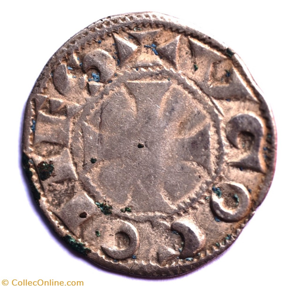 La Marche Comté de la Marche Denier Hugues IX et Hugues X monnaies europe medievale france feodales la marche comte de la marche denier hugues ix et hugues x