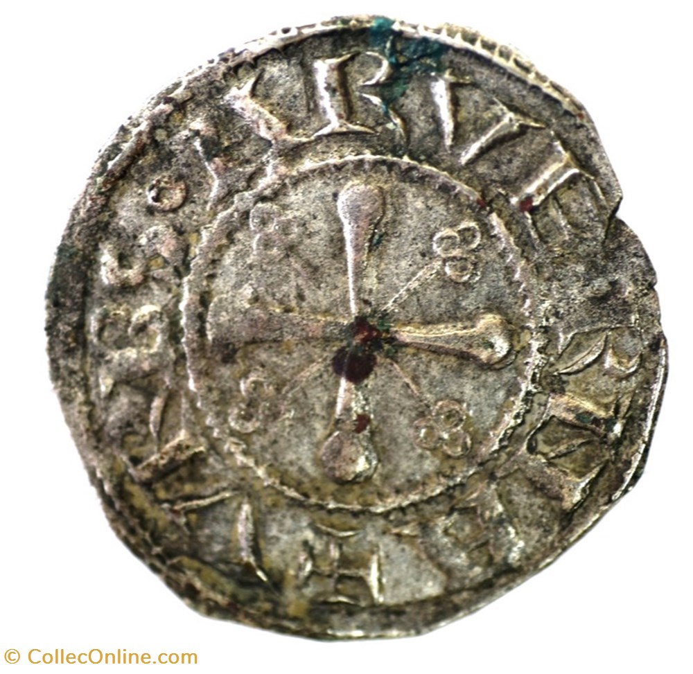 monnaies europe medievale france feodales auvergne clermont denier anonyme