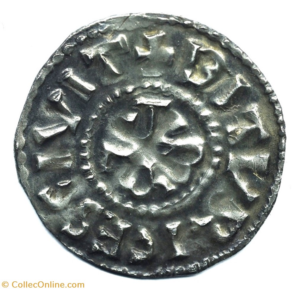 Berry Bourges Denier Charles III le Simple monnaies europe medievale france feodales berry bourges denier charles iii le simple