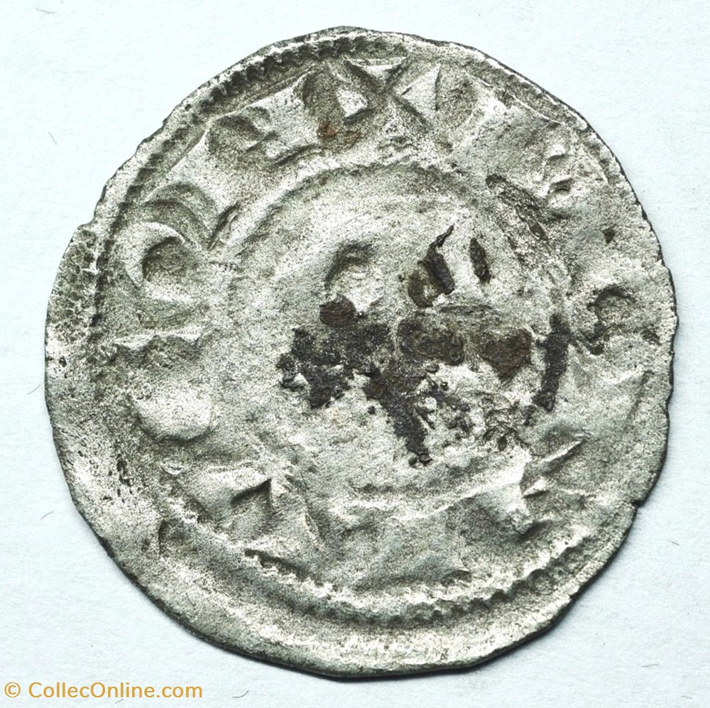 Bourbonnais Montluçon Denier Gui de Dampierre monnaie france feodale bourbonnais montlucon denier gui de dampierre