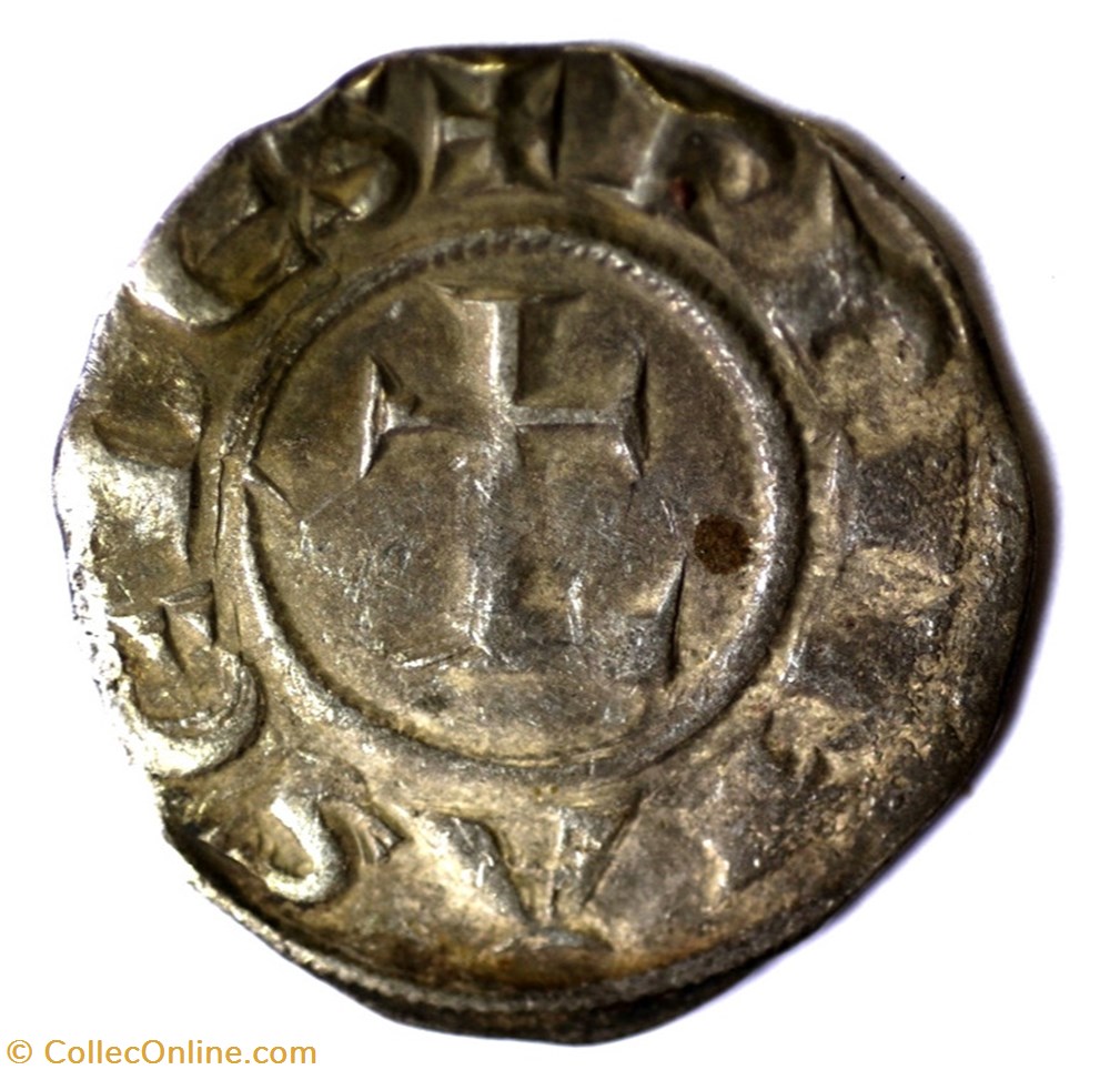 monnaies europe medievale france feodales lyonnais archeveche de lyon denier anonyme
