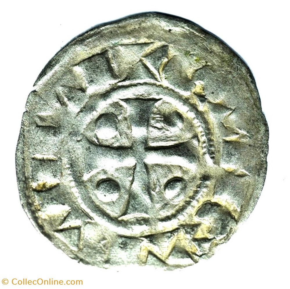 monnaies europe medievale france feodales berry saint aignan denier henri ii de donzy