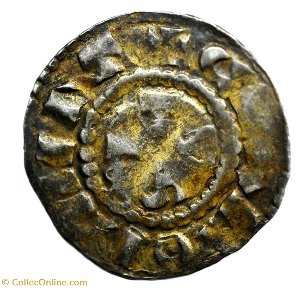 monnaies europe medievale france feodales auvergne clermont denier charles ii