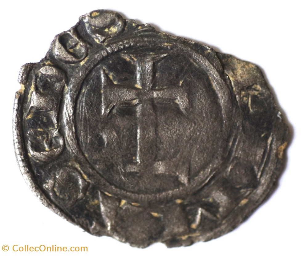 monnaies europe medievale france feodales lyonnais archeveche de lyon denier anonyme