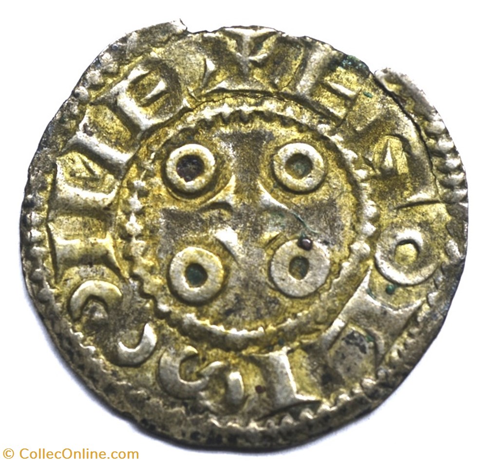 Angoumois Comté d'Angoulème Petit Denier ou Obole anonyme monnaies europe medievale france feodales angoumois comte angouleme petit denier ou obole anonyme