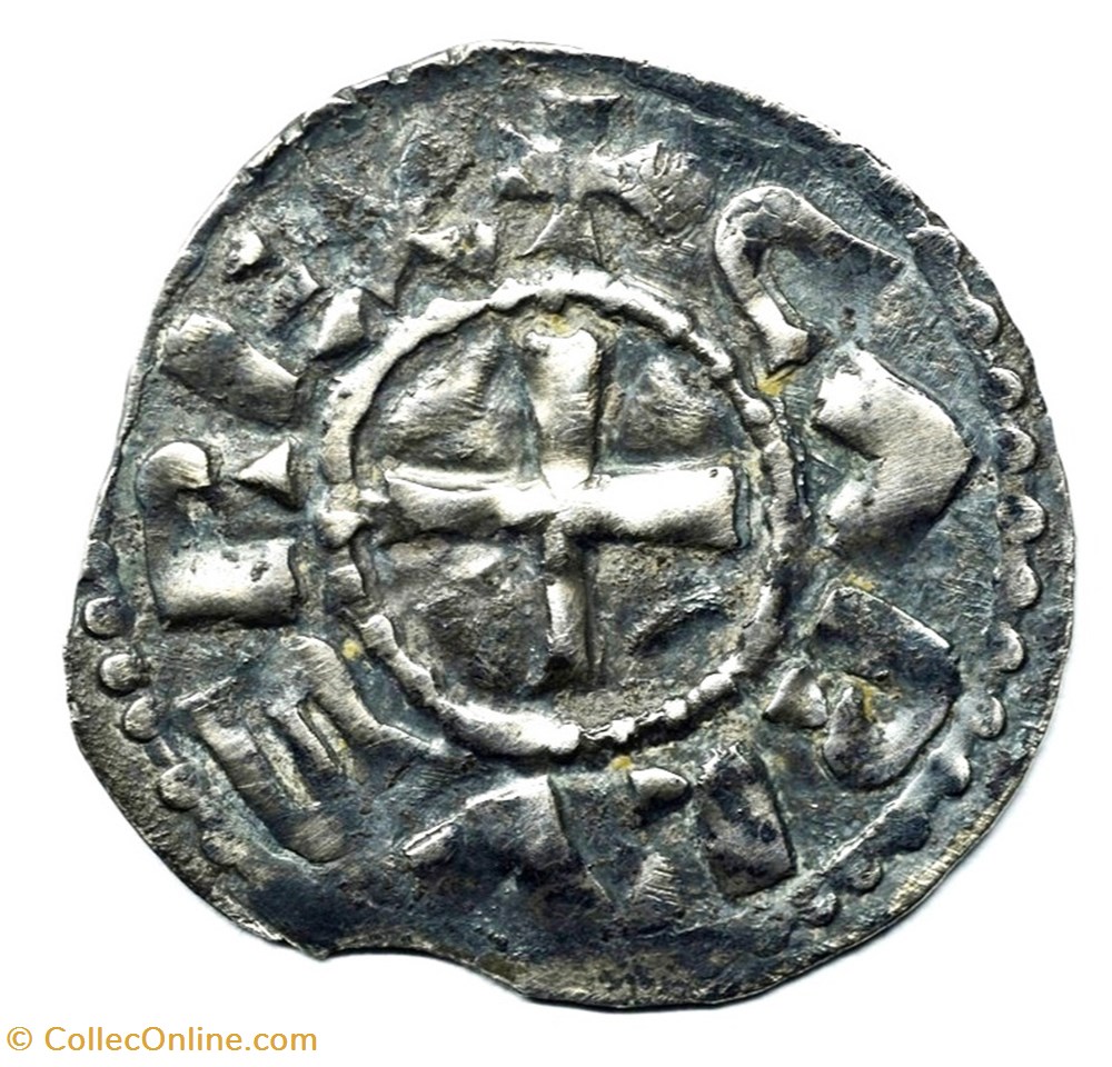 Auvergne Clermont Denier Charles II monnaies europe medievale france feodales auvergne clermont denier charles ii