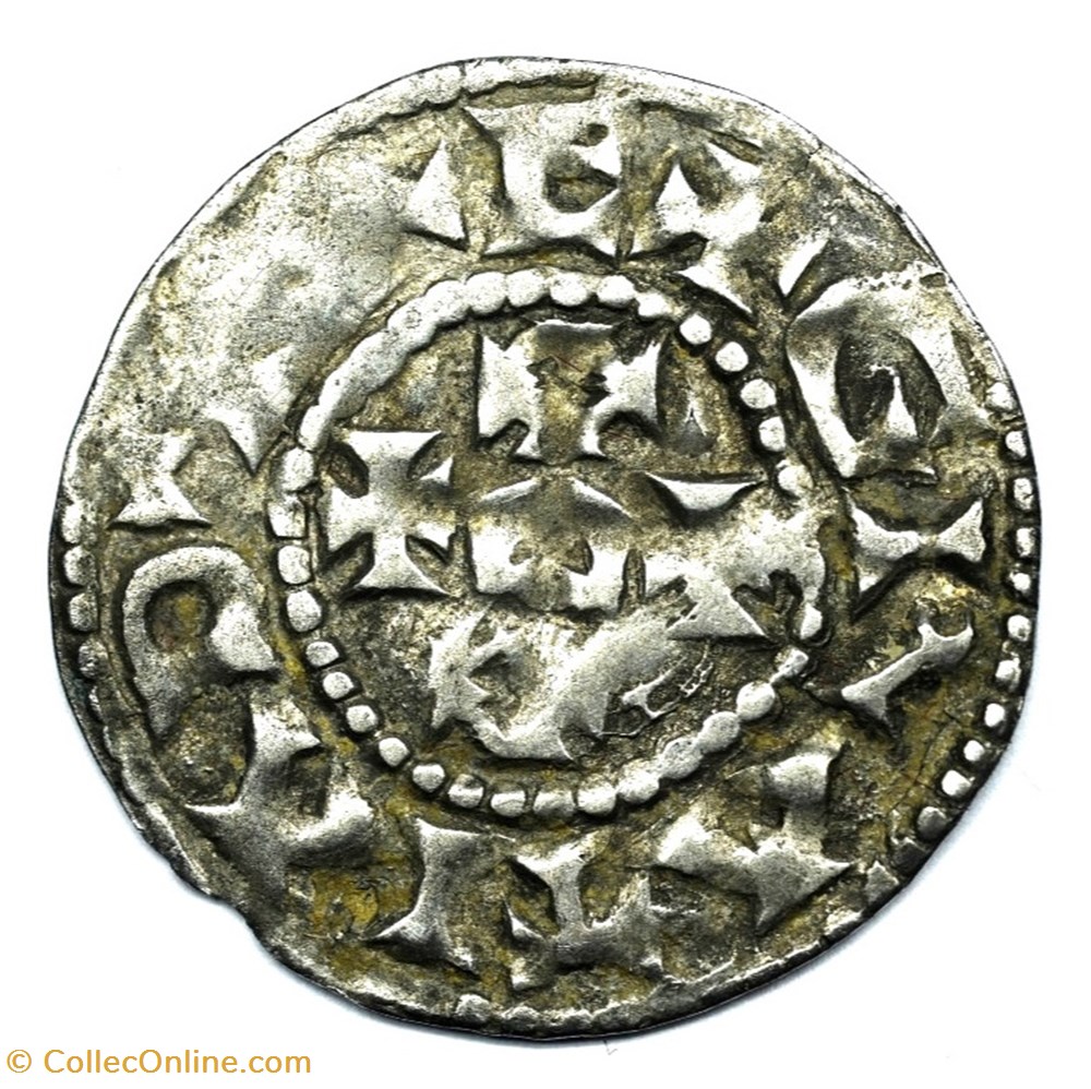 monnaies europe medievale france feodales limousin limoges denier anonyme au type eudes