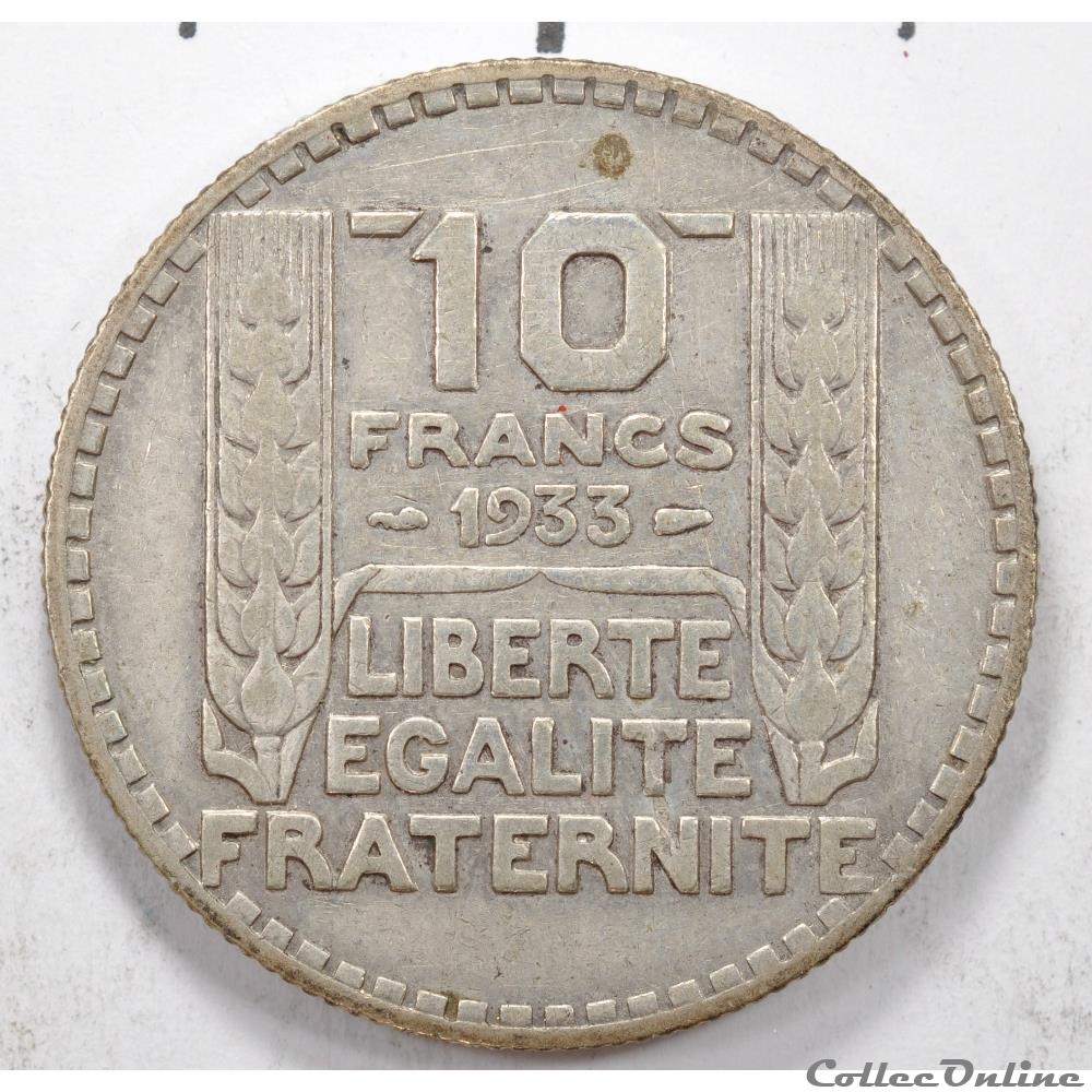 10 Franc Turin 1933 monnaie france moderne 10 franc turin 1933