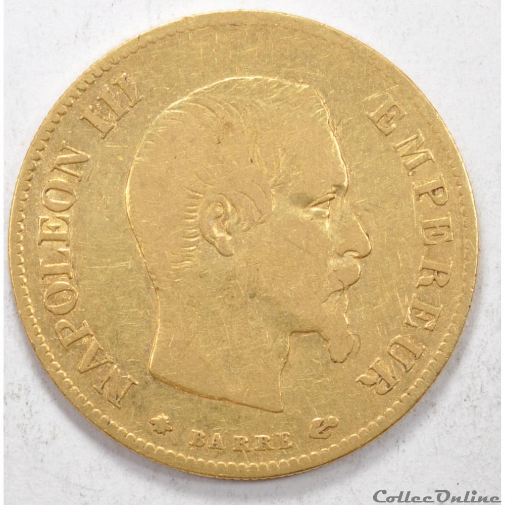 10 franc Napoleon III tete nue 1859 monnaie france moderne 10 franc napoleon iii tete nue 1859