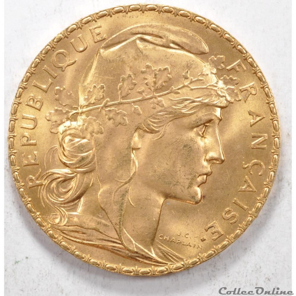 20 francs Coq liberté égalité fraternité 1910 monnaie france moderne 20 francs coq liberte egalite fraternite 1910