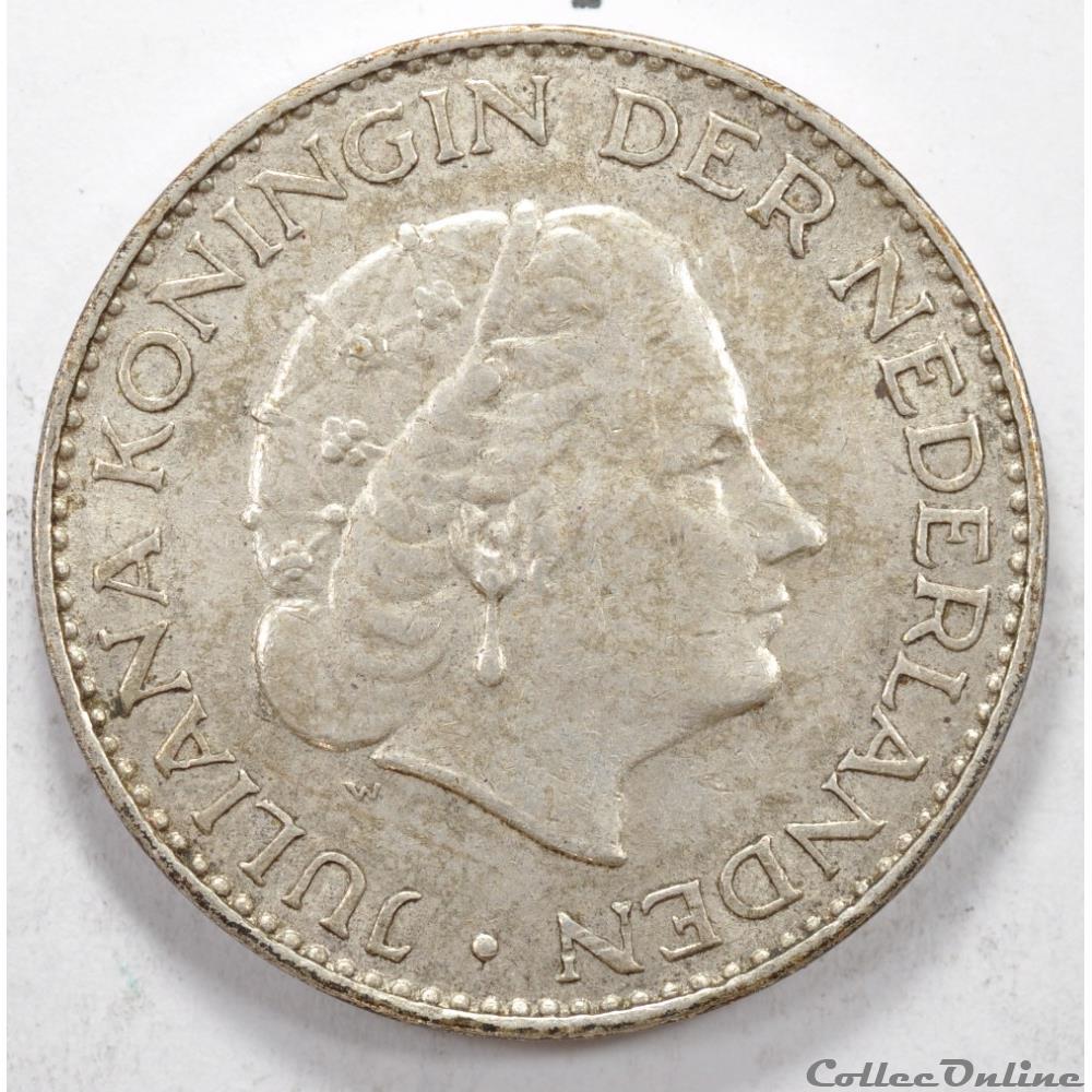 1 Gulden Juliana 1958 monnaie monde pay ba 1 gulden juliana 1958
