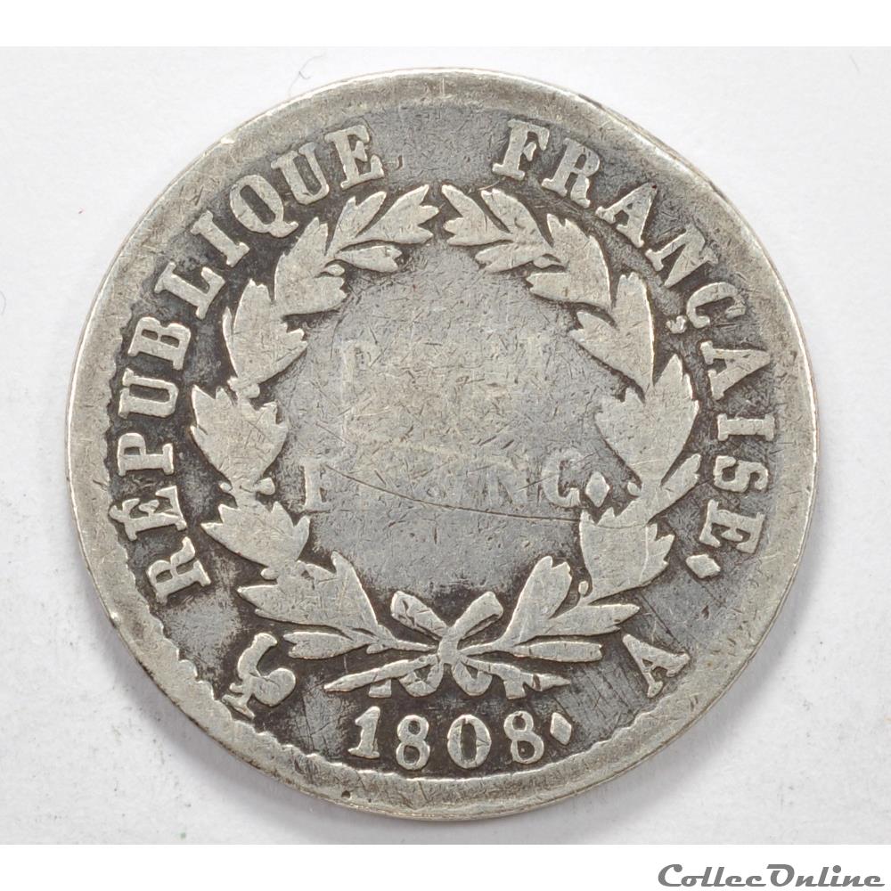 monnaie france moderne napoleon ier 1808