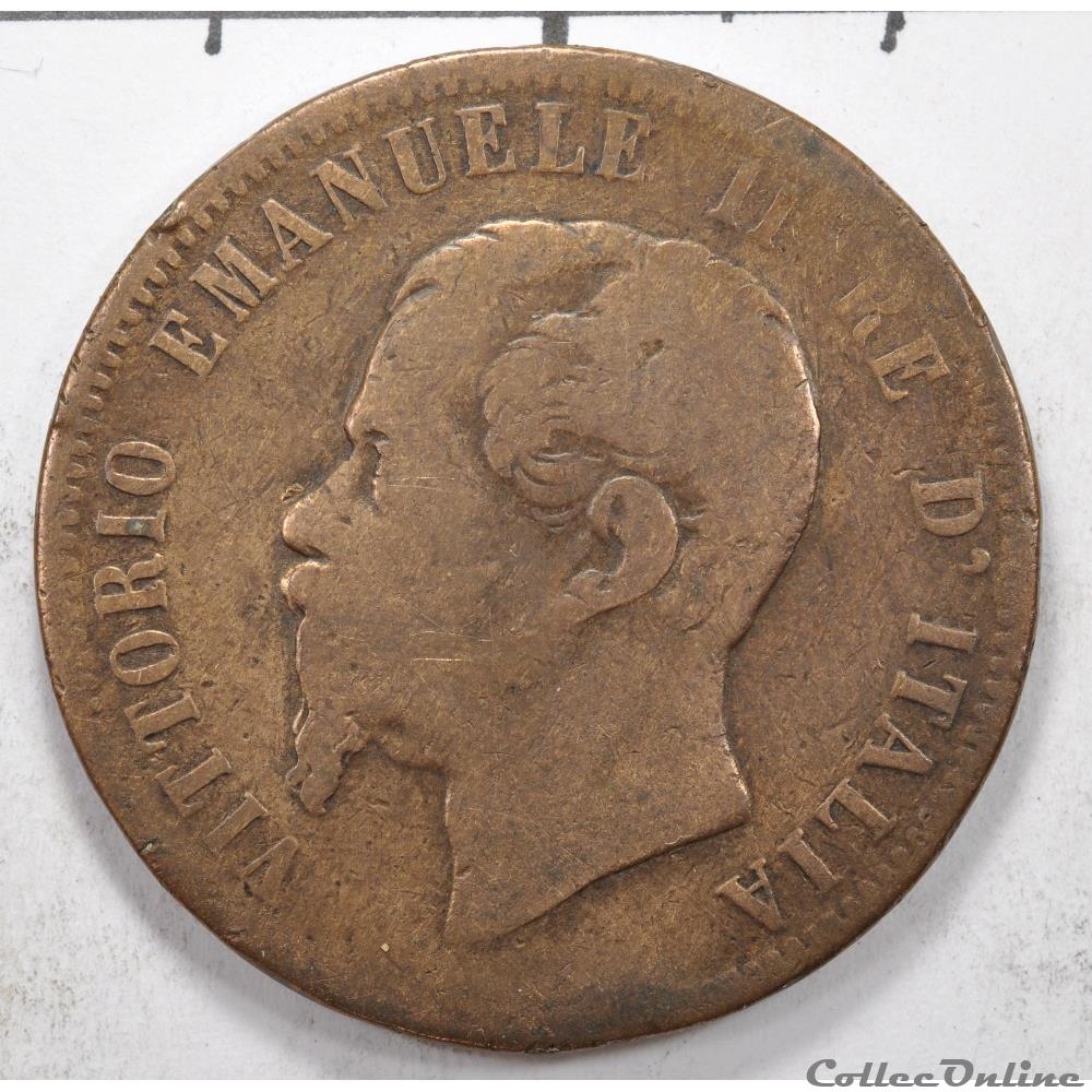 monnaie monde italie 10 centesimi vittorio emanuele ii 1862
