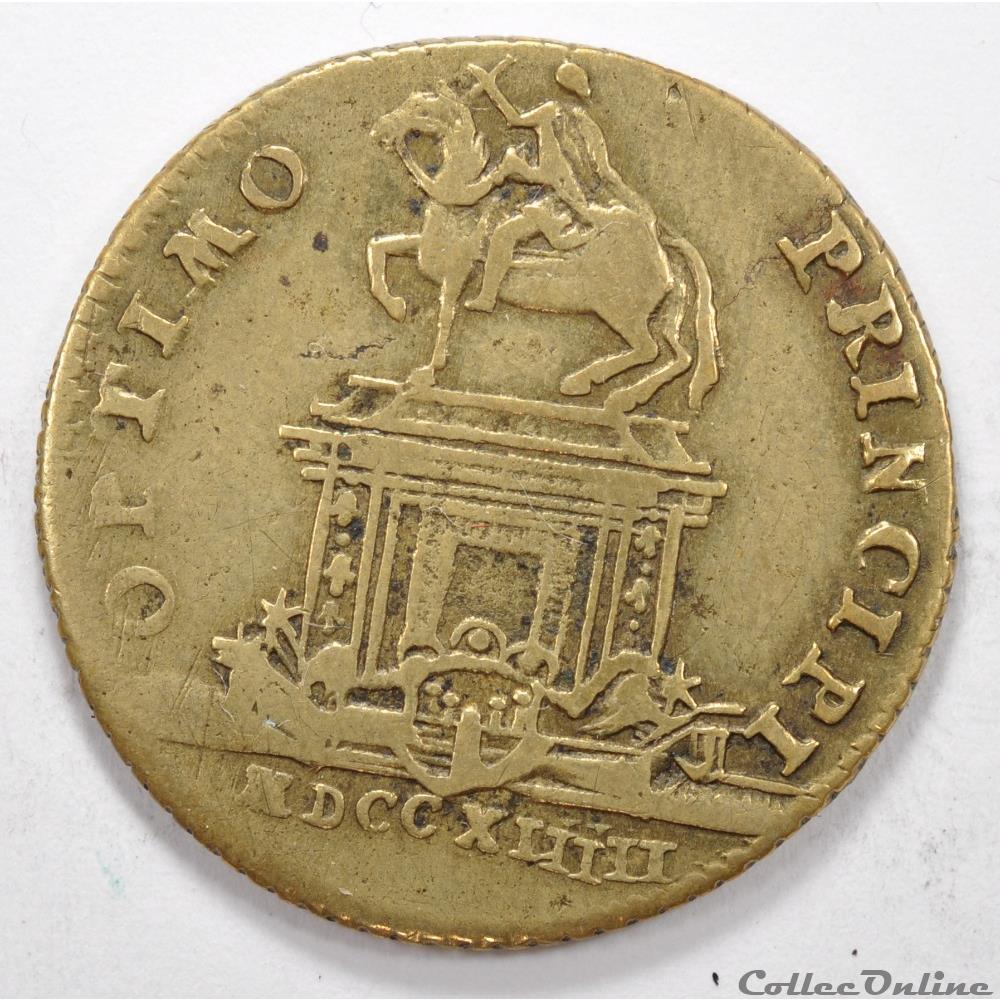 Optimo Principi Louis XV 1743 monnaie jeton mereaux france optimo principi louis xv 1743