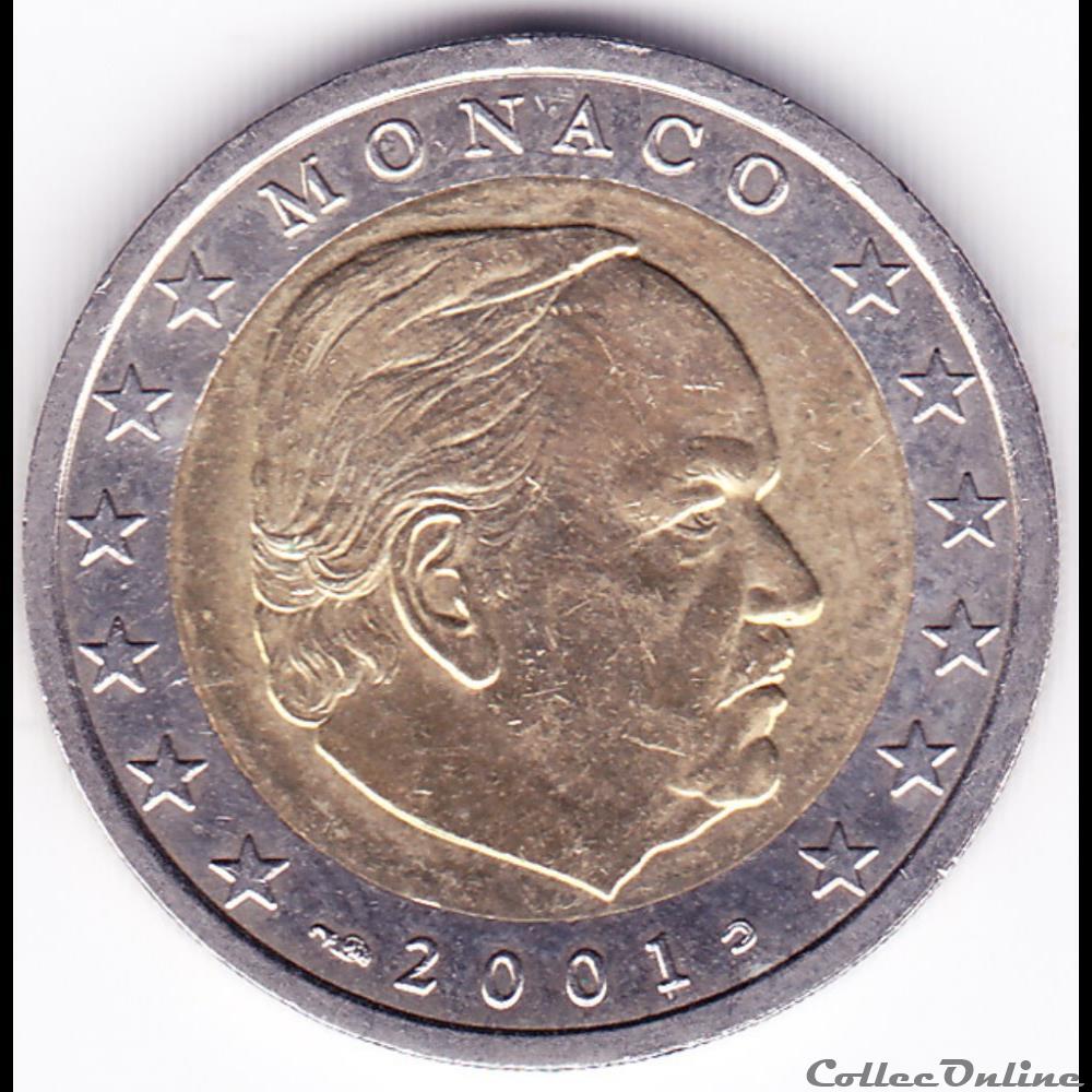 monnaie euro monaco piece 2 prince rainier iii
