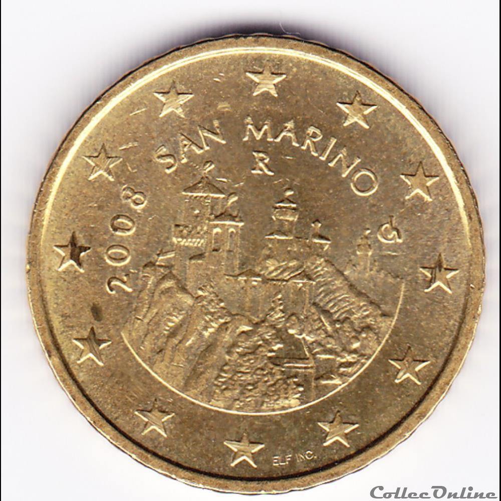 monnaies euros piece euro 50ct les trois tours de saint marin guaita cesta et montale