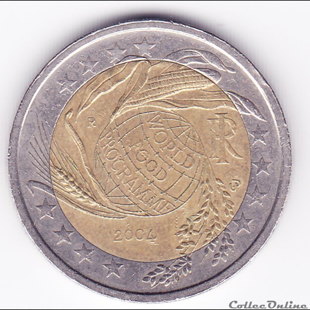 monnaie euro italie piece 2 50e anniversaire du programme alimentaire mondial