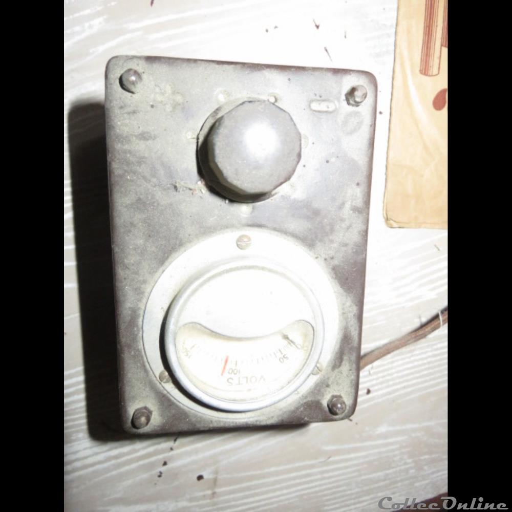 electro vintage electrophone voltmetre