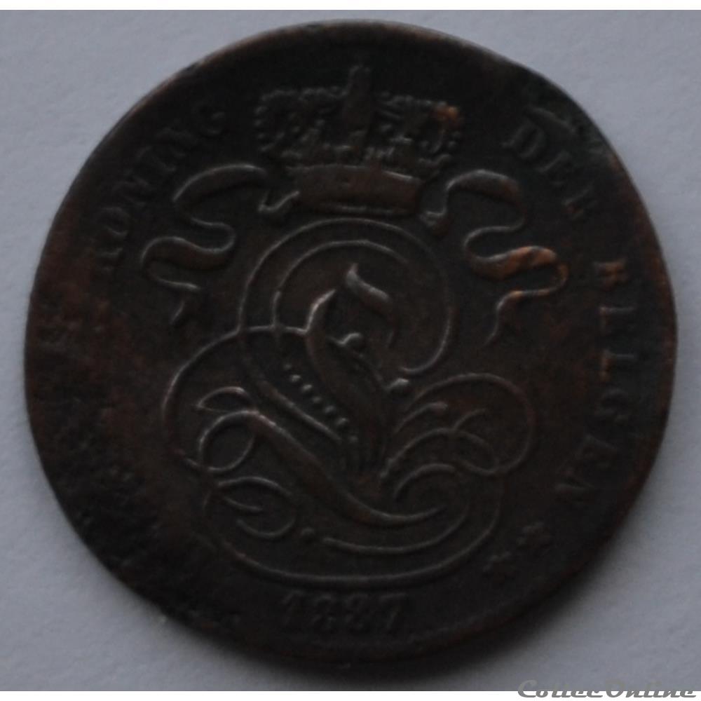 1 centime 1887 (nl) monnaie monde belgique 1 centime 1887 nl