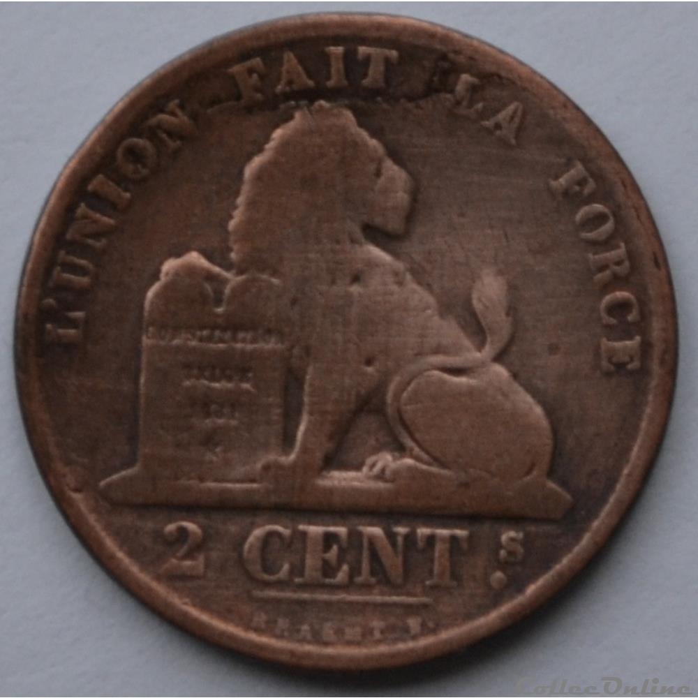 2 centimes 1870 monnaie monde belgique 2 centimes 1870