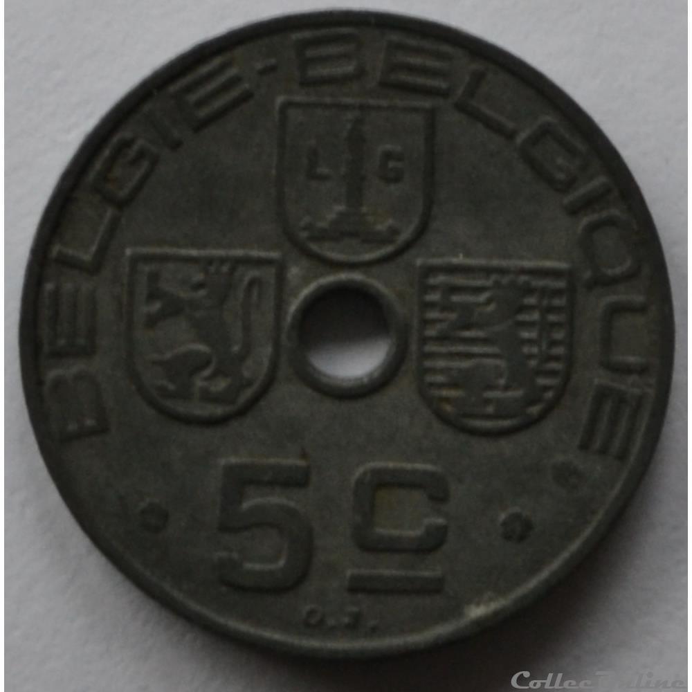 5 centimes 1942 monnaie monde belgique 5 centimes 1942