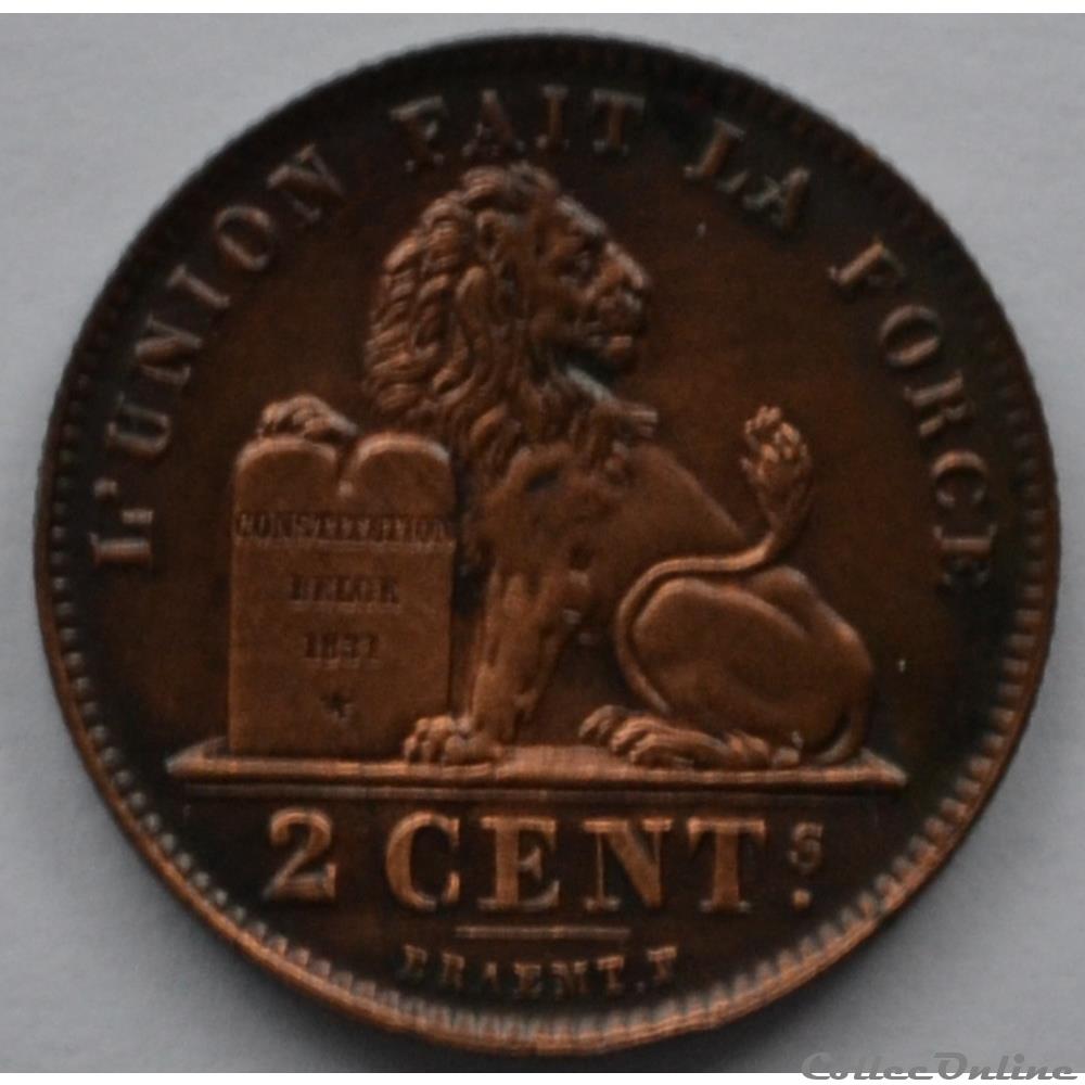 2 centimes 1919 monnaie monde belgique 2 centimes 1919