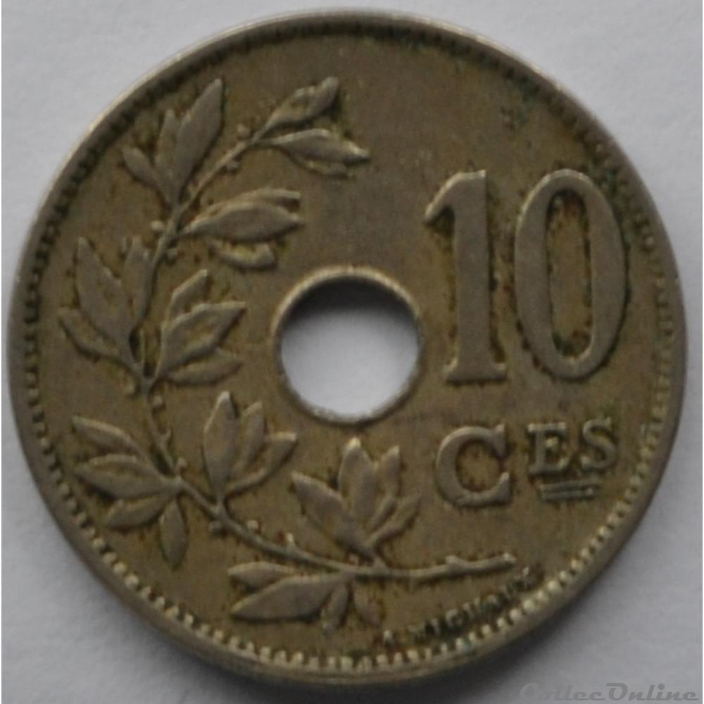 10 centimes 1920 monnaie monde belgique 10 centimes 1920
