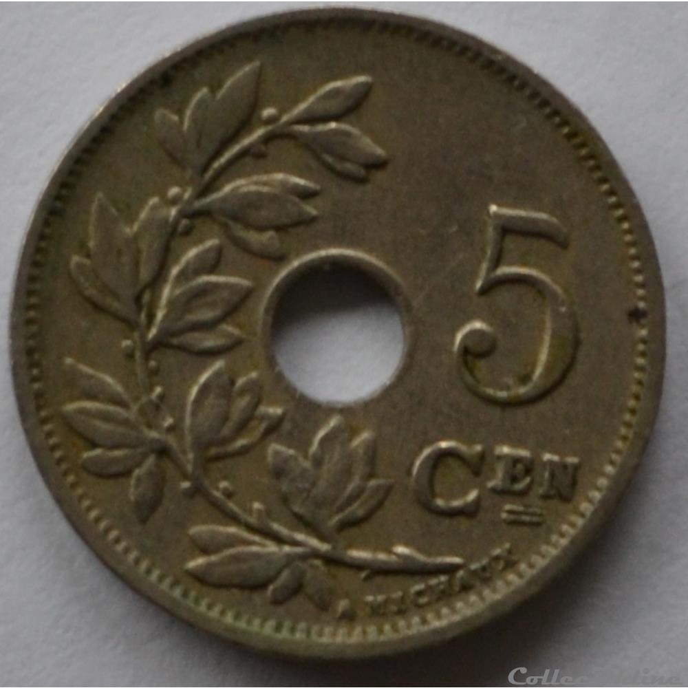 5 centimes 1925 (nl) monnaie monde belgique 5 centimes 1925 nl