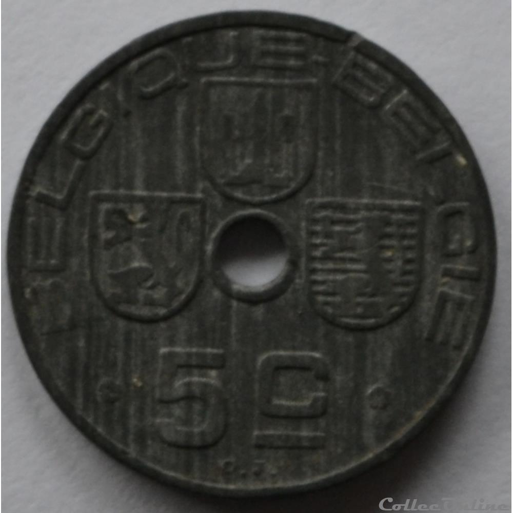 5 centimes 1943 monnaie monde belgique 5 centimes 1943
