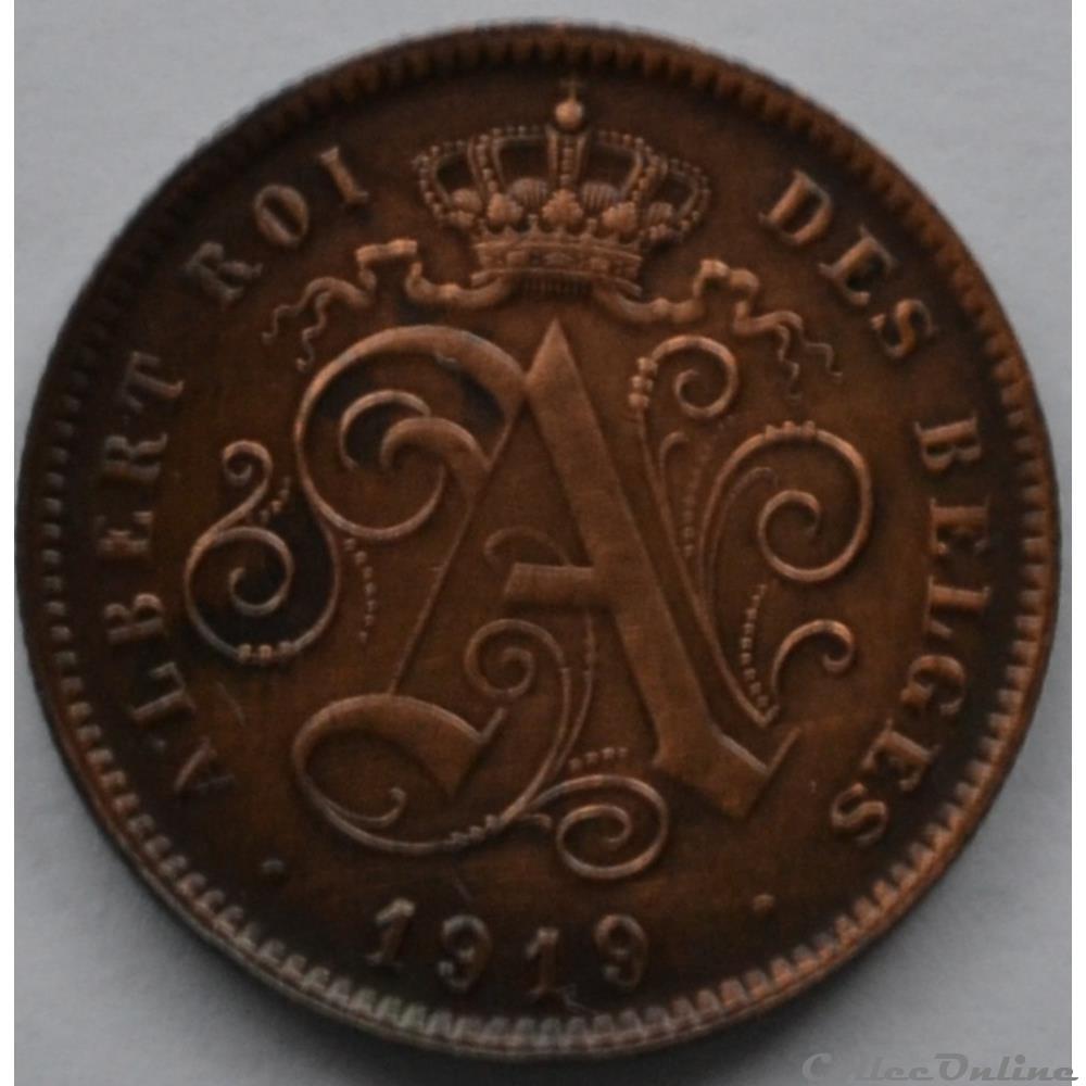 2 centimes 1919 monnaie monde belgique 2 centimes 1919