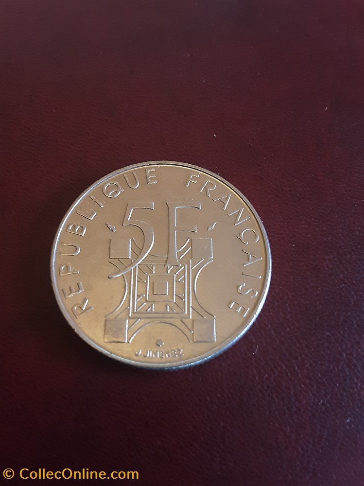monnaie Commémoration Tour effeil 1989 5FR monnaies france modernes monnaie commemoration tour effeil 1989 5fr