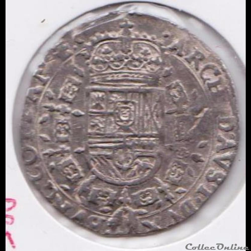 1/4 de Patagon 1631, Philippe IV, Anvers ou Bruxelles PBE6 monnaie monde belgique 1 4 de patagon 1631 philippe iv anvers ou bruxelles pbe6