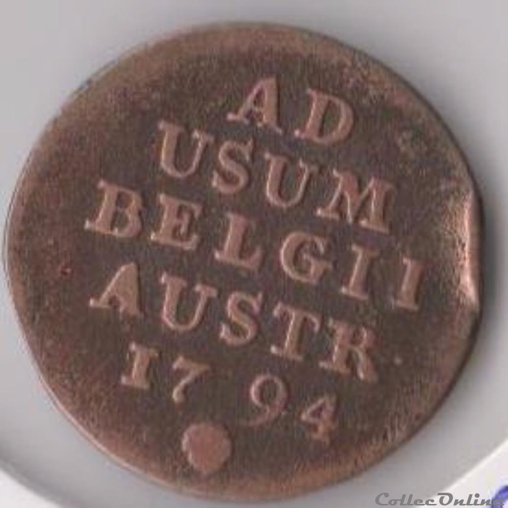 1 Liard 1794, François II, Bruxelles monnaie monde belgique 1 liard 1794 francois ii bruxelles