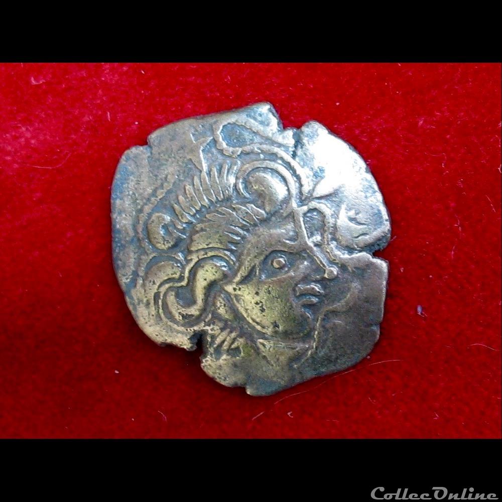 DT 2210 (proche) Statère à la tente, type de Perros Guirec monnaie antique gauloise dt 2210 proche statere a la tente type de perros guirec
