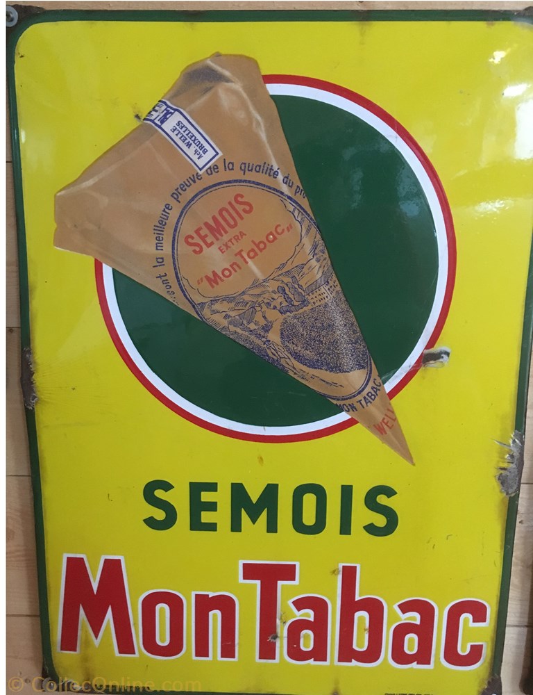 SEMOIS MON TABAC art antiquites plaques emaillees publicite semois mon tabac