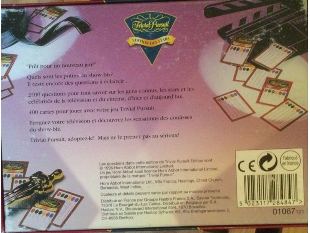 1996 -?- stars - recharge jeux de societe jouets 1996 stars recharge