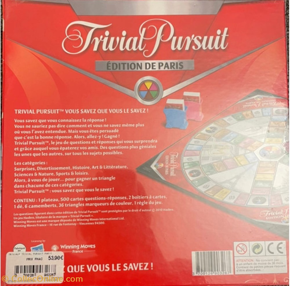 2010 -?- Edition Paris - complet jeux de societe jouets 2010 edition paris complet
