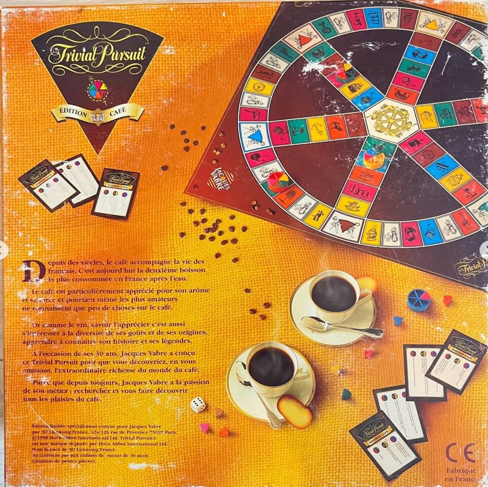 1998 - Édition café Jacques Vabre jeux de societe jouets 1998 edition cafe jacques vabre