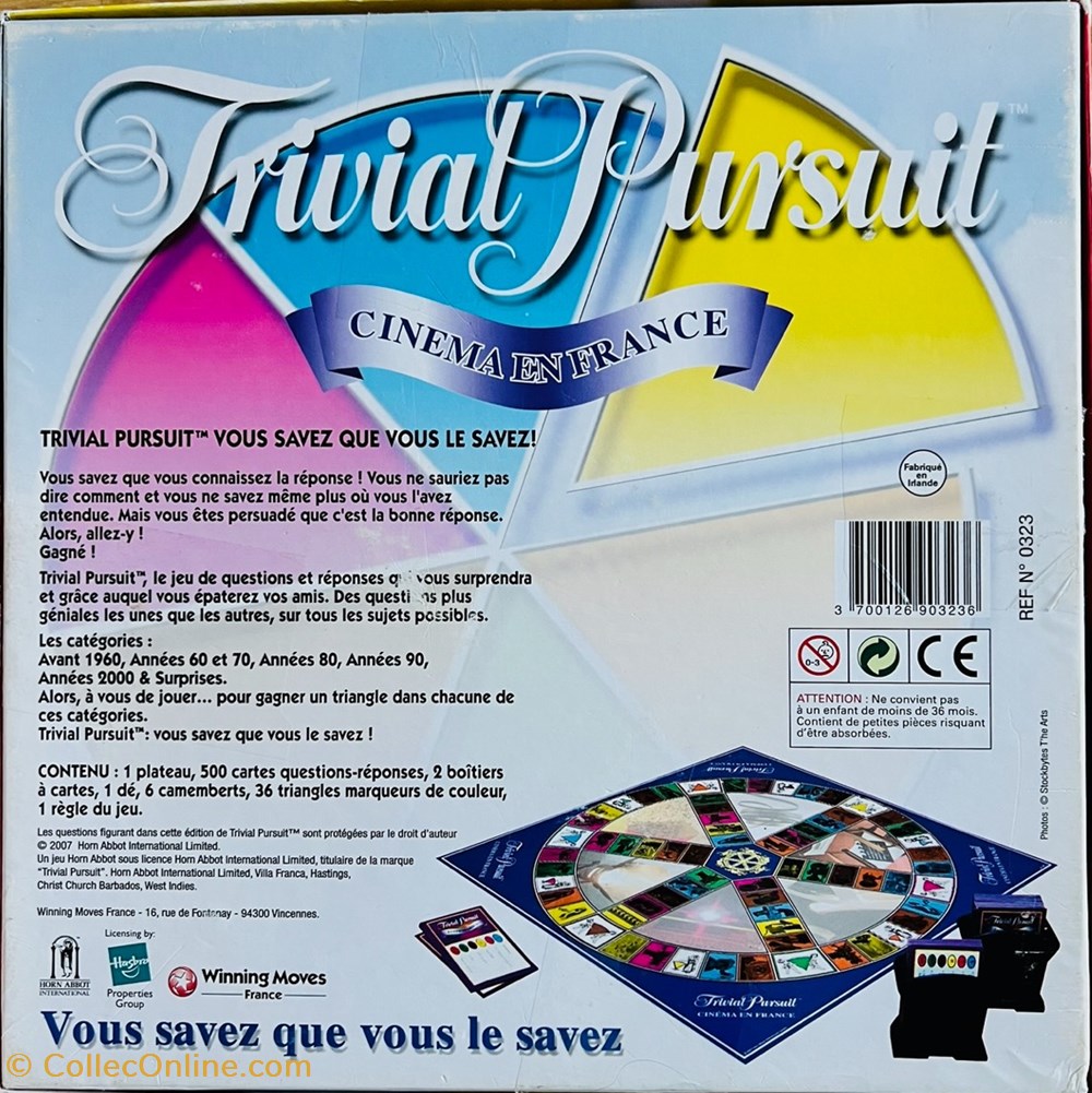 2007 - Edition cinéma en France jeux de societe jouets 2007 edition cinema en france