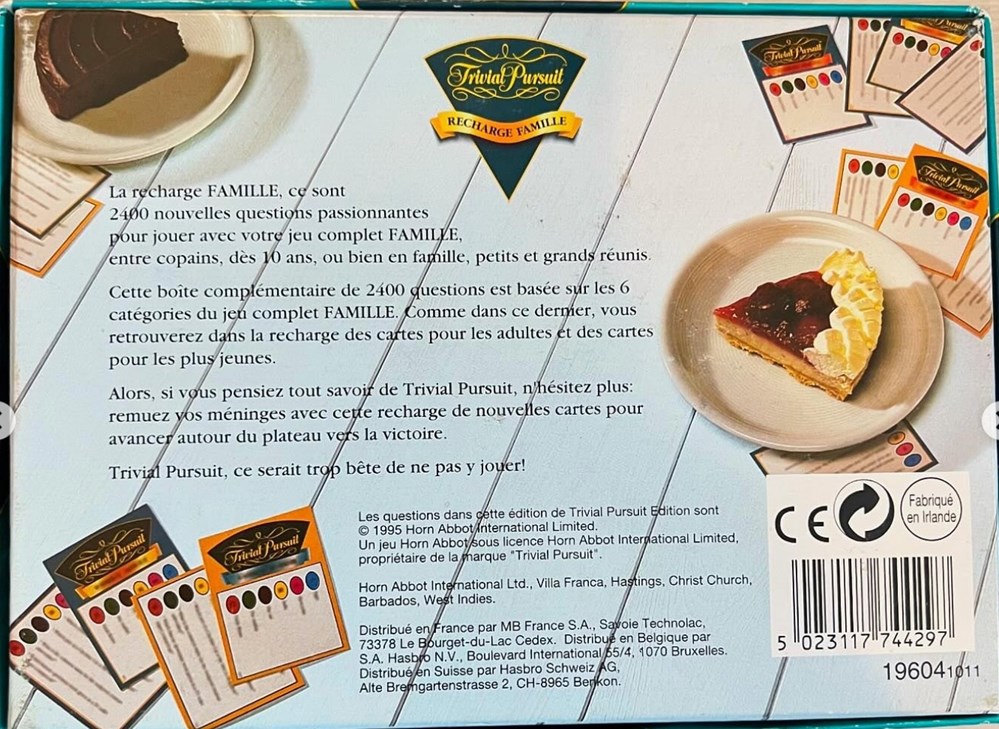 jeux de societe jouets 1995 famille recharge 400 cartes