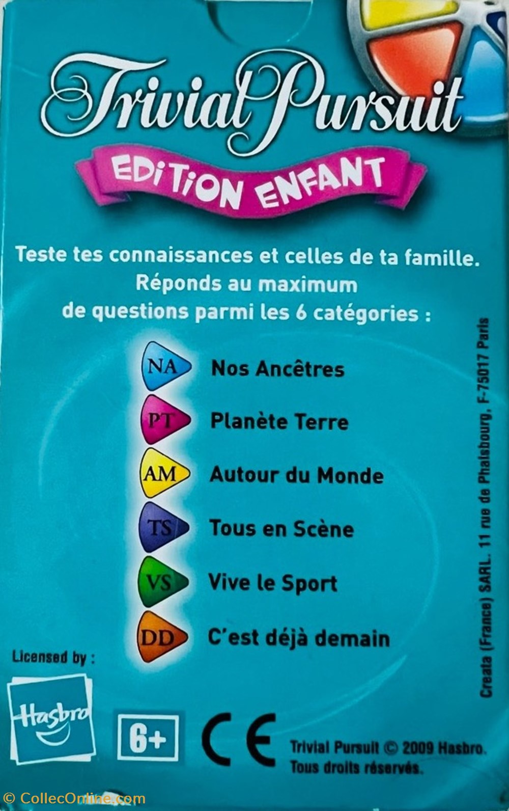 2009 - Édition enfants - cartes jeux de societe jouets 2009 edition enfants cartes