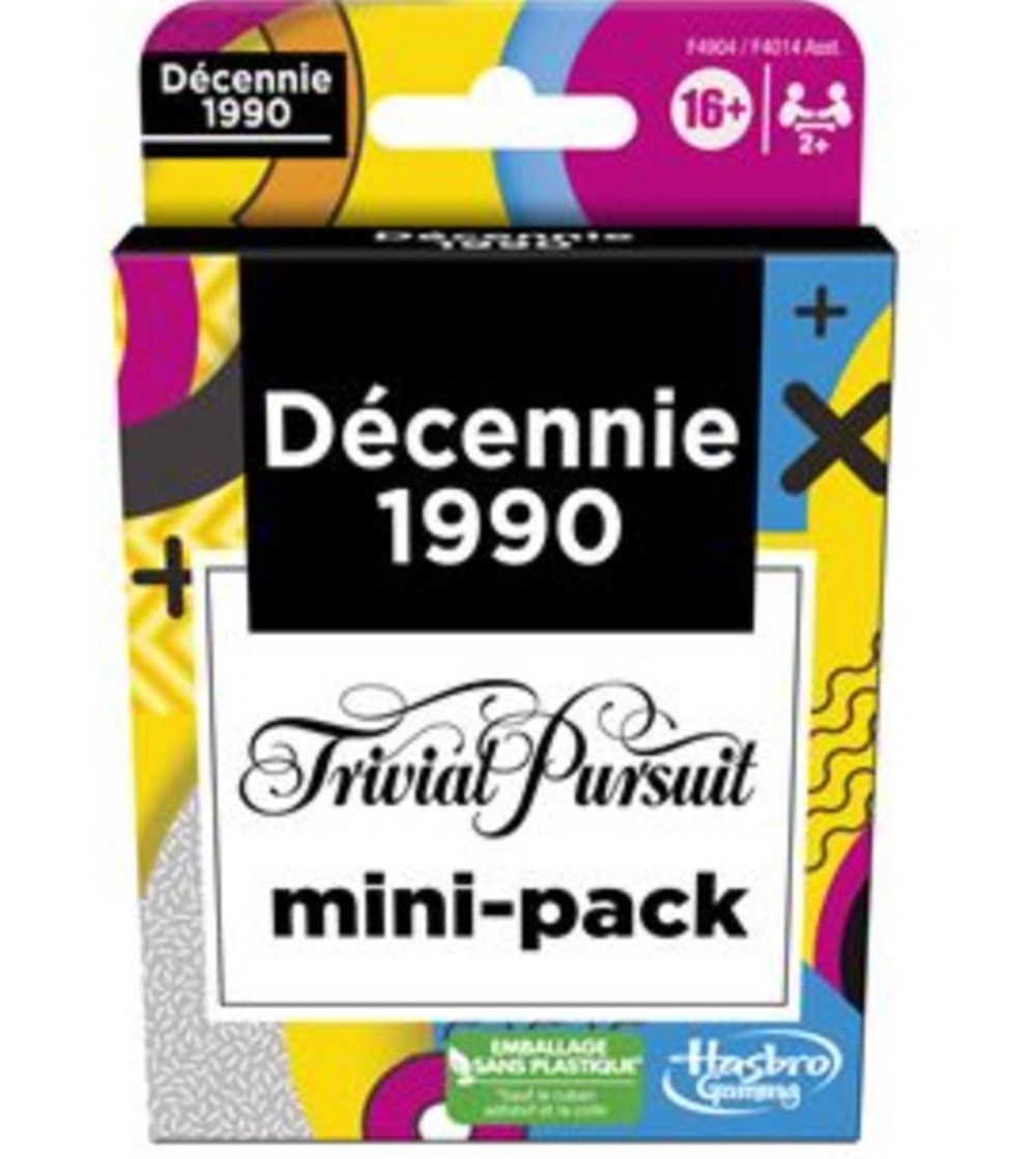 2023 -???- Trivial Pursuit Mini pack 1990's - voyage jeux de societe jouets 2023 trivial pursuit mini pack 1990 s voyage