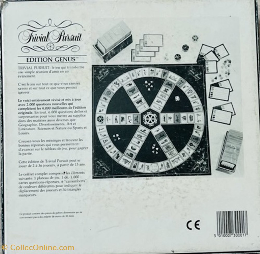 jeux de societe jouets 1992 edition genus 2eme generation