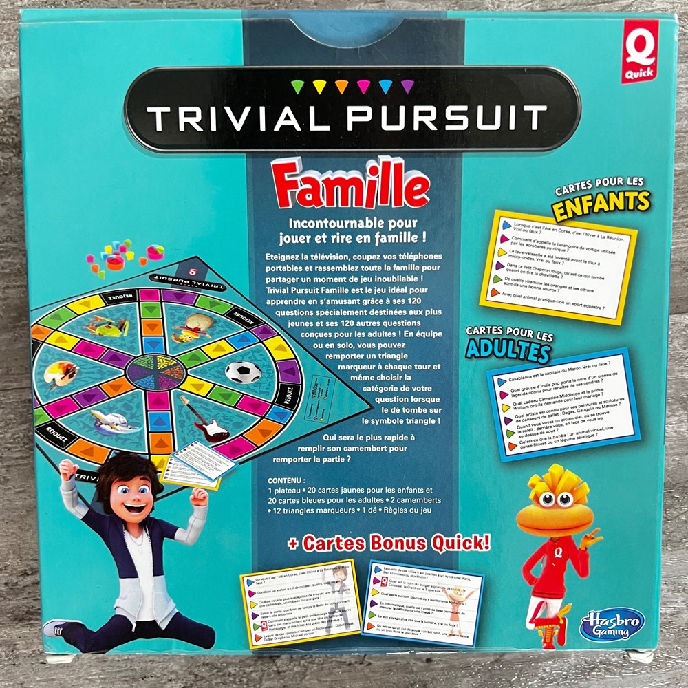 2017 - trivial pursuit Quick - voyage jeux de societe jouets 2017 trivial pursuit quick voyage